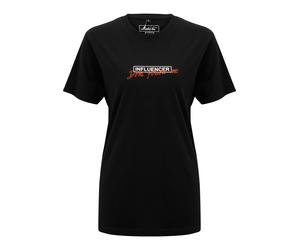 Kurzarmshirt MISTERTEE "MisterTee Damen Ladies Dont Follow Me Tee", Damen, Gr. M, schwarz, 100% Baumwolle, unifarben, normal, Rundhals, Shirts (14755262-M) schwarz