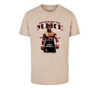 Kurzarmshirt MISTERTEE "MisterTee Herren Dynamite Mike Tee", Jungen, Gr. S, sand, 100% Baumwolle, bedruckt, loose fit, Rundhals, Shirts (42607738-S) sand