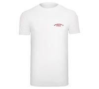Kurzarmshirt MISTERTEE "MisterTee Herren Giuseppe's Pizzeria Tee", Herren, Gr. 4XL, weiß, 100% Baumwolle, unifarben, normal, Rundhals, Shirts (72493816-4XL) weiß