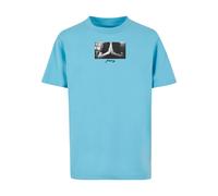 Kurzarmshirt MISTERTEE "MisterTee Herren Kids Pray Tee", Mädchen, Gr. 146/152, blau (balticblau), 100% Baumwolle, unifarben, normal, Rundhals, Shirts (86981429-146) balticblau