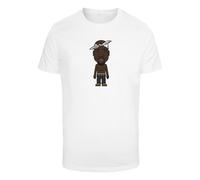 Kurzarmshirt MISTERTEE "MisterTee Herren LA Sketch Tee", Damen, Gr. XS, weiß, 100% Baumwolle, unifarben, normal, Rundhals, Shirts (23811934-XS) weiß