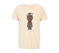Kurzarmshirt MISTERTEE "MisterTee Herren LA Sketch Tee", Herren, Gr. XXL, beige (sand), 100% Baumwolle, unifarben, normal, Rundhals, Shirts (81746042-XXL) sand
