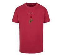 Kurzarmshirt MISTERTEE "MisterTee Herren Lost Youth Rose Tee", Herren, Gr. M, burgundy, 100% Baumwolle, bedruckt, normal, Rundhals, Shirts Kurzarmshirt (91295260-M)