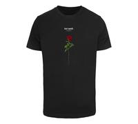 Kurzarmshirt MISTERTEE "MisterTee Herren Lost Youth Rose Tee", Jungen, Gr. L, schwarz, 100% Baumwolle, bedruckt, normal, Rundhals, Shirts (49378632-L) schwarz