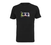 Kurzarmshirt MISTERTEE "MisterTee Herren Please Tee", Jungen, Gr. XS, schwarz, 100% Baumwolle, bedruckt, normal, Rundhals, Shirts (38142309-XS) schwarz