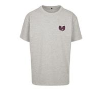 Kurzarmshirt MISTERTEE "MisterTee Herren Wu Wear Dragon Tee", Jungen, Gr. M, grau (erdgrau), 100% Baumwolle, unifarben, normal, Rundhals, Shirts (59071322-M) erdgrau