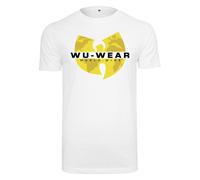 Kurzarmshirt MISTERTEE "MisterTee Herren Wu Wear Logo Tee", Herren, Gr. XS, weiß, 100% Baumwolle, unifarben, normal, Rundhals, Shirts Kurzarmshirt (51195123-XS)