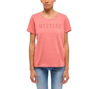 Kurzarmshirt MUSTANG "Damen Style Alma", Damen, Gr. S, rosa, Jersey, 100% Baumwolle, Rundhals, Shirts (57073128-S) rosa