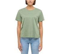 Kurzarmshirt MUSTANG "Damen Style Floris", Damen, Gr. M, grün, Jersey, 100% Baumwolle, Rundhals, Shirts (98877312-M) grün