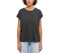 Kurzarmshirt MUSTANG "Damen Style Lesley", Damen, Gr. L, schwarz, Jersey, 95% Baumwolle, 5% Elasthan, Rundhals, Shirts (78940960-L) schwarz