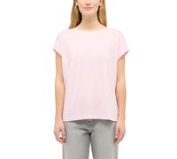 Kurzarmshirt MUSTANG "Damen Style Lesley", Damen, Gr. M, hellrosa, Jersey, 50% Lyocell, 50% Baumwolle, Rundhals, Shirts (98427300-M) hellrosa