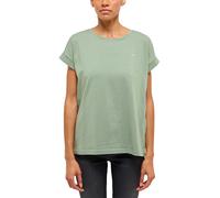 Kurzarmshirt MUSTANG "Damen Style Lesley", Damen, Gr. S, grün, Jersey, 95% Baumwolle, 5% Elasthan, Rundhals, Shirts Kurzarmshirt (84746754-S)