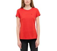 Kurzarmshirt MUSTANG "Damen Style Loa", Damen, Gr. L, rot, Jersey, 100% Baumwolle, Rundhals, Shirts (47132709-L) rot