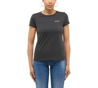 Kurzarmshirt MUSTANG "Damen Style Loa", Damen, Gr. M, grau (schwarz), Jersey, 100% Baumwolle, Rundhals, Shirts (19388618-M) schwarz