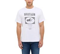 Mustang T-Shirt Herren weiß, M