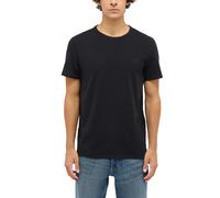 Kurzarmshirt MUSTANG "Herren Style Allen", Herren, Gr. M, schwarz, 95% Baumwolle, 5% Elasthan, Rundhals, Shirts Kurzarmshirt (77621152-M)