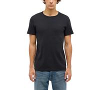 Kurzarmshirt MUSTANG "Herren Style Allen", Herren, Gr. XL, schwarz, 100% Baumwolle, Rundhals, Shirts Kurzarmshirt (85438330-XL)