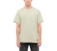 Kurzarmshirt MUSTANG "Herren Style Arvin", Herren, Gr. L, beige (hellgrün), Jersey, 100% Baumwolle, Rundhals, Shirts (97112245-L) hellgrün
