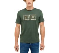 Kurzarmshirt MUSTANG "Herren Style Austin", Damen, Gr. XL, khaki, Jersey, 100% Baumwolle, Rundhals, Shirts Kurzarmshirt (79392819-XL)
