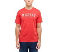 Kurzarmshirt MUSTANG "Herren Style Austin", Herren, Gr. 5XL, rot, Jersey, 100% Baumwolle, Rundhals, Shirts Kurzarmshirt (92367324-5XL)