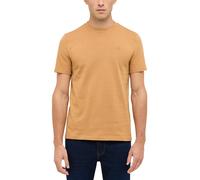 Kurzarmshirt MUSTANG "Herren Style Austin", Herren, Gr. L, cognac, Jersey, 100% Baumwolle, Rundhals, Shirts Kurzarmshirt (50427758-L)
