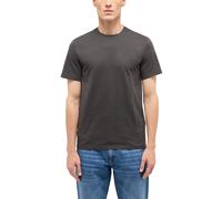 Kurzarmshirt MUSTANG "Herren Style Austin", Herren, Gr. M, anthrazit, Jersey, 100% Baumwolle, Rundhals, Shirts (97406716-M) anthrazit