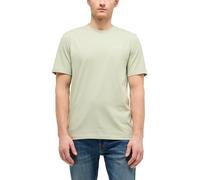 Kurzarmshirt MUSTANG "Herren Style Austin", Herren, Gr. M, beige (hellgrün), Jersey, 100% Baumwolle, Rundhals, Shirts (14056942-M) hellgrün