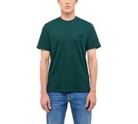 Kurzarmshirt MUSTANG "Herren Style Austin", Herren, Gr. M, dunkelgrün, Jersey, 100% Baumwolle, Rundhals, Shirts (97309717-M) dunkelgrün
