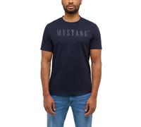 Kurzarmshirt MUSTANG "Herren Style Austin", Herren, Gr. M, navy, Jersey, 100% Baumwolle, Rundhals, Shirts Kurzarmshirt (78796310-M)