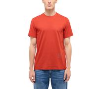 Kurzarmshirt MUSTANG "Herren Style Austin", Herren, Gr. M, rot, Jersey, 100% Baumwolle, Rundhals, Shirts (78279605-M) rot