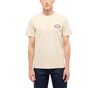 Kurzarmshirt MUSTANG "Herren Style Austin", Herren, Gr. XL, beige, Jersey, 100% Baumwolle, Rundhals, Shirts (33908150-XL) beige