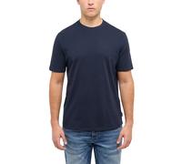 Kurzarmshirt MUSTANG "Herren Style Austin", Herren, Gr. XL, dunkelblau, Jersey, 100% Baumwolle, Rundhals, Shirts (54954834-XL) dunkelblau