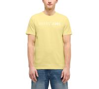 Kurzarmshirt MUSTANG "Herren Style Austin", Herren, Gr. XL, gelb (sonnengelb), Jersey, 100% Baumwolle, Rundhals, Shirts (16252925-XL) sonnengelb
