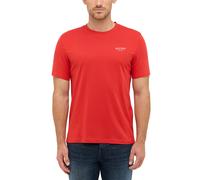 Kurzarmshirt MUSTANG "Herren Style Austin", Herren, Gr. XL, rot, Jersey, 100% Baumwolle, Rundhals, Shirts (16868303-XL) rot