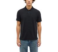 Kurzarmshirt MUSTANG "Herren Style Palco", Herren, Gr. 6XL, schwarz, Strick, 100% Baumwolle, Rundhals, Shirts (58990440-6XL) schwarz