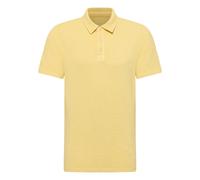 Kurzarmshirt MUSTANG "Herren Style Palco", Herren, Gr. L, gelb (sonnengelb), Piqué, 100% Baumwolle, V-Ausschnitt, Shirts (84953560-L) sonnengelb