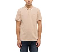 Kurzarmshirt MUSTANG "Herren Style Palco", Herren, Gr. L, hellbraun, Piqué, 100% Baumwolle, Rundhals, Shirts (22292627-L) hellbraun
