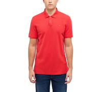 Kurzarmshirt MUSTANG "Herren Style Palco", Herren, Gr. L, rot, Piqué, 100% Baumwolle, Rundhals, Shirts (76436719-L) rot