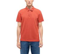 Kurzarmshirt MUSTANG "Herren Style Palco", Herren, Gr. L, rot, Piqué, 100% Baumwolle, V-Ausschnitt, Shirts (61564242-L) rot