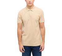 Kurzarmshirt MUSTANG "Herren Style Palco", Herren, Gr. M, beige, Piqué, 100% Baumwolle, Rundhals, Shirts (52003704-M) beige
