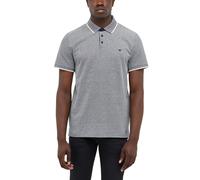 Kurzarmshirt MUSTANG "Herren Style Palco", Herren, Gr. M, navy, Piqué, 100% Baumwolle, V-Ausschnitt, Shirts (82351968-M) navy