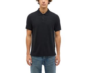 Kurzarmshirt MUSTANG "Herren Style Palco", Herren, Gr. S, schwarz, Strick, 100% Baumwolle, Rundhals, Shirts (58990440-S) schwarz