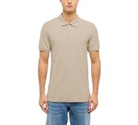 Kurzarmshirt MUSTANG "Herren Style Pierre", Herren, Gr. L, beige, Piqué, 100% Baumwolle, Rundhals, Shirts (86252111-L) beige
