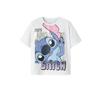 Kurzarmshirt NAME IT "NKFFORA STITCH SS NREG TOP BOX NOOS WDI", Jungen, Gr. 116, hellweiß, Jersey, Obermaterial: 95% Baumwolle, 5% Elasthan, bedruckt, normal, Rundhals, Shirts, Baumwollmischung, Druck