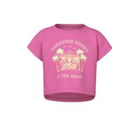Kurzarmshirt NAME IT "NKFVILMA CAPSL CROP TOP F1 NOOS", Jungen, Gr. 158/164, strawberry moon print:paradise found, Jersey, Obermaterial: 100% Baumwolle, bedruckt, normal normal, Rundhals, Shirts, Baum