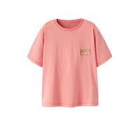 Kurzarmshirt NAME IT "NKMFANDEL SS NREG TOP NOOS", Jungen, Gr. 110, peach echo, Jersey, Obermaterial: 100% Baumwolle, unifarben, normal, Rundhals, Shirts, Baumwolle, mit Druck (89518038-110) peach ech