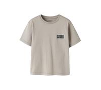 Kurzarmshirt NAME IT "NKMFANDEL SS NREG TOP NOOS", Jungen, Gr. 122/128, vintage khaki, Jersey, Obermaterial: 100% Baumwolle, unifarben, normal, Rundhals, Shirts, Baumwolle, mit Druck (77844823-122) vi