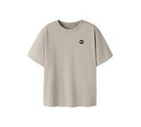 Kurzarmshirt NAME IT "NKMVIMO SS NREG TOP NOOS", Jungen, Gr. 122/128, pure cashmere, Jersey, Obermaterial: 60% Baumwolle, 40% Polyester, unifarben, normal, Rundhals, Shirts, Baumwollmischung, Jersey (