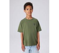 Kurzarmshirt NAME IT "NKMVIMO SS NREG TOP NOOS", Jungen, Gr. 122/128, rifle grün, Jersey, Obermaterial: 60% Baumwolle, 40% Polyester, unifarben, normal, Rundhals, Shirts, Baumwollmischung, Jersey (762
