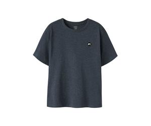 Kurzarmshirt NAME IT "NKMVIMO SS NREG TOP NOOS", Jungen, Gr. 134/140, schwarz sapphire, Jersey, Obermaterial: 60% Baumwolle, 40% Polyester, unifarben, normal, Rundhals, Shirts, Baumwollmischung, Jerse
